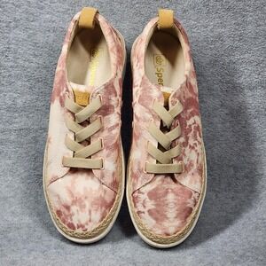 Spenco Shoes Womens 9 Pink Tie Dye Slip On‎ Comfort Espadrille Sneakers